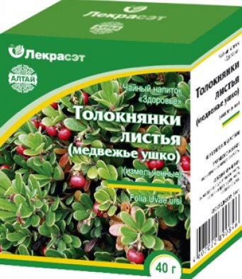 Толокнянка (медвежье ушко) листья измельченные 40 гр