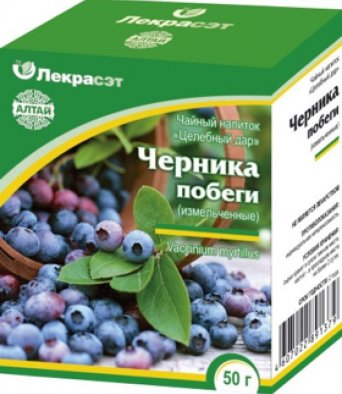 Черника (побеги измельченные) 50 гр